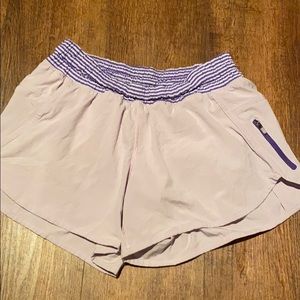 Lululemon tracker shorts lilac with 4” inseam